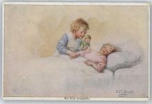 Puppen , der kleine Langschläfer , Marke entfernt Fialkowska, W.