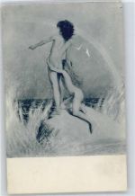 No.29 , Auf der Klippe , Erotik Fidus