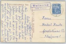 98673 O6121 Waffenrod - Landpoststempel, Tellerhammer