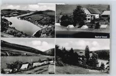 34519 W3543 Diemelsee - See Zelt Haus Baum Camping Feld