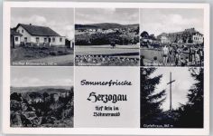93449 W8491 Herzogau - Gasthof Klmmenfels, Gesamtansicht, Gipfekreuz, Grenzhotel