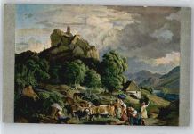 No.2/110 , Ludwig Richter , Gewitter am Schreckenstein Volkskunstverlag