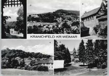 99448 O5305 Kranichfeld - Niederburg, Schloßberg, Freilichtbühne, Blick vom Hain AKU1