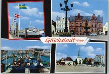 25348 W2208 Glückstadt - Rathaus, Marktplatz, Hafen, Kirche