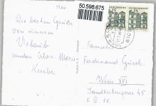64283 W6100 Darmstadt - Schloß, Rathaus, Theater, Luisenplatz, Kollegiengebäude