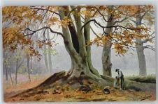 Mann im Herbstwald Gerstenhauer, J. G.