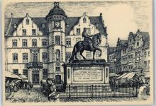 40210 W4000 Düsseldorf - Marktplatz, Denkmal