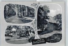 28816 W2805 Heiligenrode b Bremen - Kirche, Waldpartie