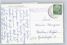 57629 W5239 Heimborn - Landpoststempel , Gasthaus Pension Malepartus