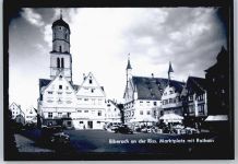 88400 W7950 Biberach an der Riß - Marktplatz, Rathaus, Kirche