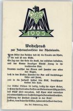 Weihespruch , Jahrtausendfeier Rheinland Bischof