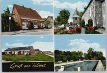 26434 W2942 Tettens , Jeverl - Handlung, Siedlung, Freibad