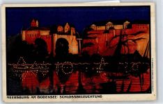 88709 W7758 Meersburg , Bodensee - Schlossbeleuchtung