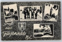 03238 O7980 Finsterwalde - Schloss, Sänger, Wasserturm, Mahnmal