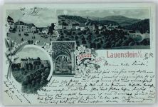 01778 O8246 Lauenstein , Sachs - Marktplatz, Schloß