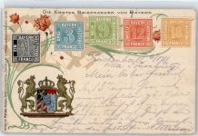 Die ersten Briefmarken von Bayern Briefmarkenabbildung