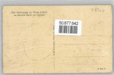 01796 O8300 Pirna Gebrauchsspuren Marktplatz von Canaletto