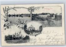 83358 W8221 Seebruck , Chiemsee - Gasthaus zur Post , Schloss Isine