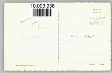 98693 O6300 Ilmenau - Jagdhaus Gabelbach Goethezimmer Innenaufnahme