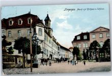 98693 O6300 Ilmenau , Thür - Marktplatz, Rathaus, Schloß