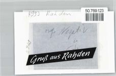 32369 W4993 Rahden , Westf FOTO KEINE AK Foto mit Negativ