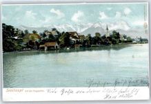 82402 W8124 Seeshaupt - Teilansicht, Zugspitze