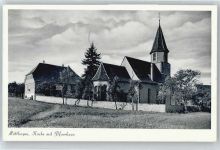 75378 W7263 Möttlingen , Württ - Kirche, Pfarrhaus