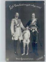 Drei Generationen Foto AK Adel Kaiser Wilhelm II