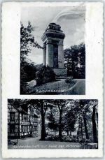 38329 W3341 Wittmar Gebrauchsspuren Bismarcksäule, Waldwirtschaft zur Asse