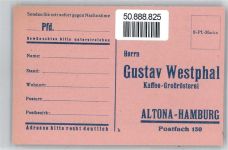 Werbe-Karte, Kaffee-Gross-Handlung Westphal Kaffee