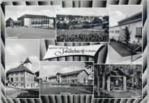 74842 W6959 Sulzbach , Bauland - Sporthalle Schulhaus Kapelle Kindergarten