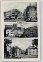 09599 O9200 Freiberg , Sachs - Karl-Marx-Straße Obermarkt August-Bebel-Straße