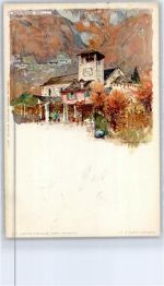 Locarno Wielandt, M. Lithographie / Künstlerkarte