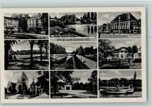 59063 W4700 Hamm , Westf - Kurhaus im Kurpark Schloß Heessen Nordring-Anlagen am Kurpark Krieger-Ehrenmal Hauptbahnhof Badehaus am Lippeseitenkanal