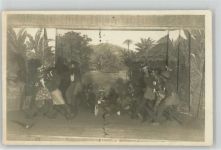 Foto AK, Kleinkunstbühne, Szene im Urwald Theater