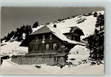 Hütte Selibühl und Naturfreundehaus Stempel ca 1955 AK Naturfreundehaus