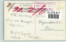 Hütte Selibühl und Naturfreundehaus Stempel ca 1955 AK Naturfreundehaus