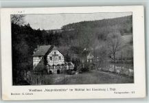 07607 O6520 Eisenberg , Thür - Waldhaus Naupoldsmühle im Mühltal