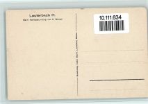 W6420 Lauterbach (Hessen) Ortsansicht Fachwerkhäuser Kohlezeichnung sign. K. Winkel Winkel, K. Künstlerkarte