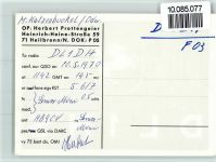 W7000 Stuttgart DL1HS Herbert Prottengeier Qsl-Karte