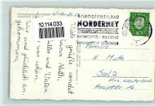 26548 W2982 Norderney Gebrauchsspuren Dampfer Frisia II