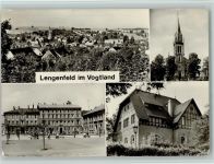 08485 O9802 Lengenfeld , Vogtl - 3-Bildaufnahme Ortsansicht Kirche