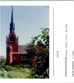 26757 W2972 Borkum FOTO KEINE AK Evangel.-Reform. Kirche Foto montiert auf Karton