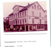 26757 W2972 Borkum FOTO KEINE AK Haus Elstertal Foto montiert auf Karton