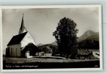 9580 Faak am See - Ortsansicht Kirche mit Mittagskogel