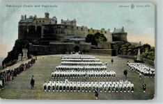 Edinburgh Castle and Esplanade AK Militär Großbritannien