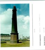 26757 W2972 Borkum FOTO KEINE AK Neuer Leuchtturm Foto montiert auf Karton