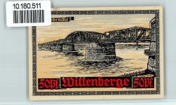 19322 O2900 Wittenberge , Prignitz - Notgeld Brücke