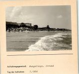 26486 W2946 Wangerooge , Nordseebad FOTO KEINE AK Strand Foto montiert auf Karton