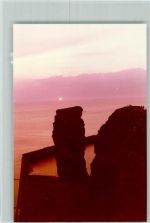27498 W2192 Helgoland FOTO KEINE AK Lange Anna bei Sonnenuntergang